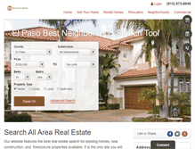 Tablet Screenshot of homes-el-paso.com